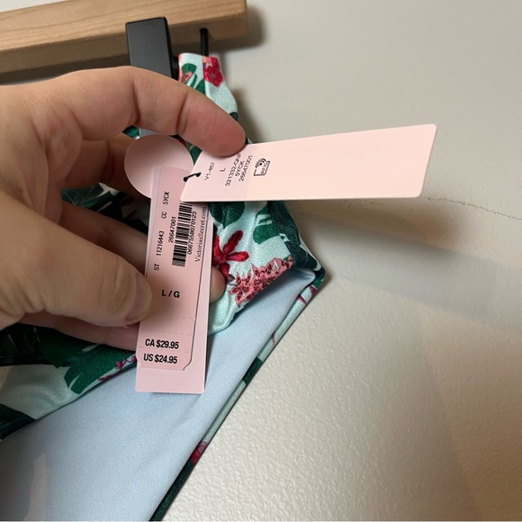 NWT Victoria's Secret High-Waist Cheeky Tropical Floral Print Bikini Bottoms L - Picture 6 of 8